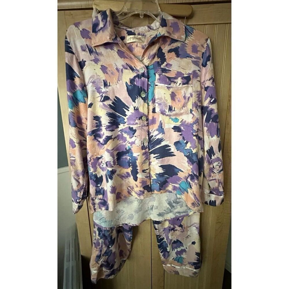 NEW Papinelle Willow Cosy Full Length Pink PJ Set Size Medium Super Soft Pajamas - Picture 2 of 10